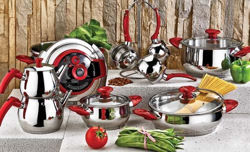 EVA ÇEYİZ SETİ 20 PRÇ COOKWARE SETS Kod : T105050220 Barkod: