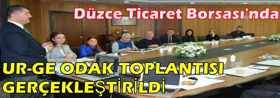 UR-GE ODAK TOPLANTISI Düzce Fındığı Dünyaya Açılıyor Projesi kapsamında Düzce Ticaret Borsası nda UR-GE Odak Toplantısı gerçekleģtirildi.