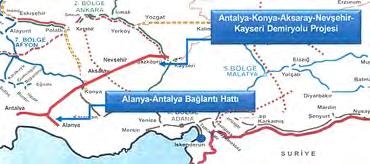 ANTALYA KONYA - AKSARAY-NEVŞEHİR - KAYSERİ HIZLI TREN PROJESİ Bu