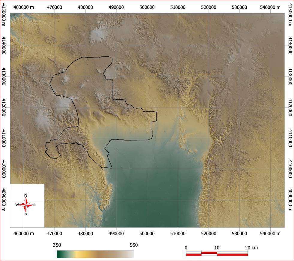 Çalışma Alanının Konumu Drenaj alanı 3.700 km², 1.500 km² lik kısmını ova alanı, Harran Ovası, 141.