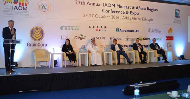 IAOM (Uluslararası Değirmenciler Birliği) nin bu sene 27. sini düzenlediği Ortadoğu ve Afrika Konferans ve Sergisi, Etiyopya nın başkenti Addis Ababa da 24 27 Ekim tarihleri arasında gerçekleştirildi.