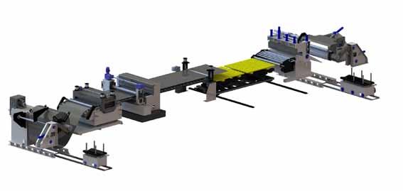 COMBINATION OF CUT TO LENGTH & SLITTING LINE