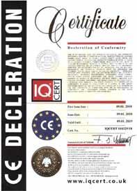 QUALITY POLICY Within the framework of total quality management, ISO 9001-2008 Certificate has been obtained with the contribution of all of our employees with customer focused production.