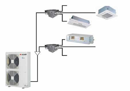 Merkezi kontrol Çoklu borulama Sezonsal verimlilik Hızlı ısıtma ve soğutma Multi FDX 1+9 Sistem A enerji performansı (ısıtma-soğutma) Korozyona dayanıklı Gold Fin kaplı dış ünite Rotary kompresörle