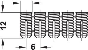 33.46 11 10 11 100, 1000, 5000 039.33.66 13 10 11 100, 1000, 5000 039.33.060 Açılan naylon dübeller Şerit dübel, boy 1, Ø 5 delik için Renk: Donanım: Doğal 0 Adet şerit olarak birleştirilmiştir Delik Ø 5 için Paket içeriği: 0, 1000 veya 5000 Adet 04.