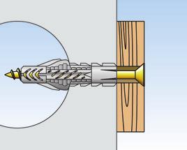 Dübel UX - Pulsuz Dübel UX R - Pullu Tip Delik çapı d o [] Min.