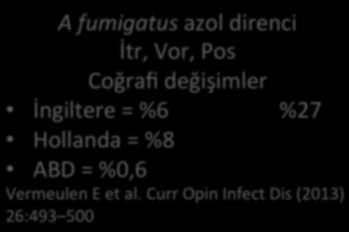 fumigatus: Azol direnci A