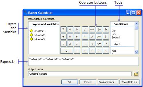 7- Raster Calculator GRİD ANALİZLERİ Harita matematiği ile raster veriler