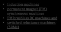 PM brushless DC machines and switched reluctance machines (SRMs) EV lerde Kullanılan Elektrik Motorları Asenkron Motor (Induction Motor)