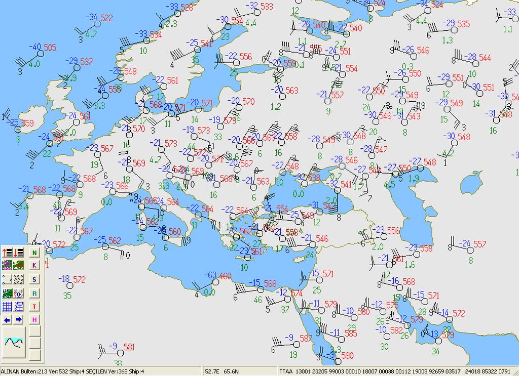 Örnek: 00:00 GMT Sinoptik