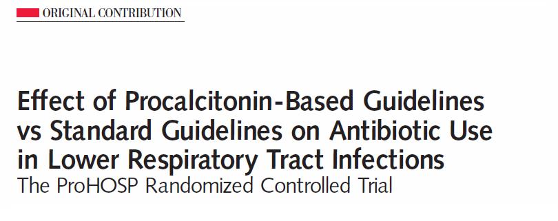 Prokalsitonin algoritmi kullanılarak hasta yönetimi antibiyotik kullanımını azaltıyor mu?