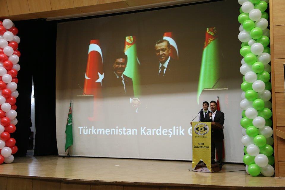 Üniversitemiz Uluslararası ĠliĢkiler Koordinatörlüğü tarafından Türkmenistan KardeĢlik Gecesi etkinliği düzenlendi.