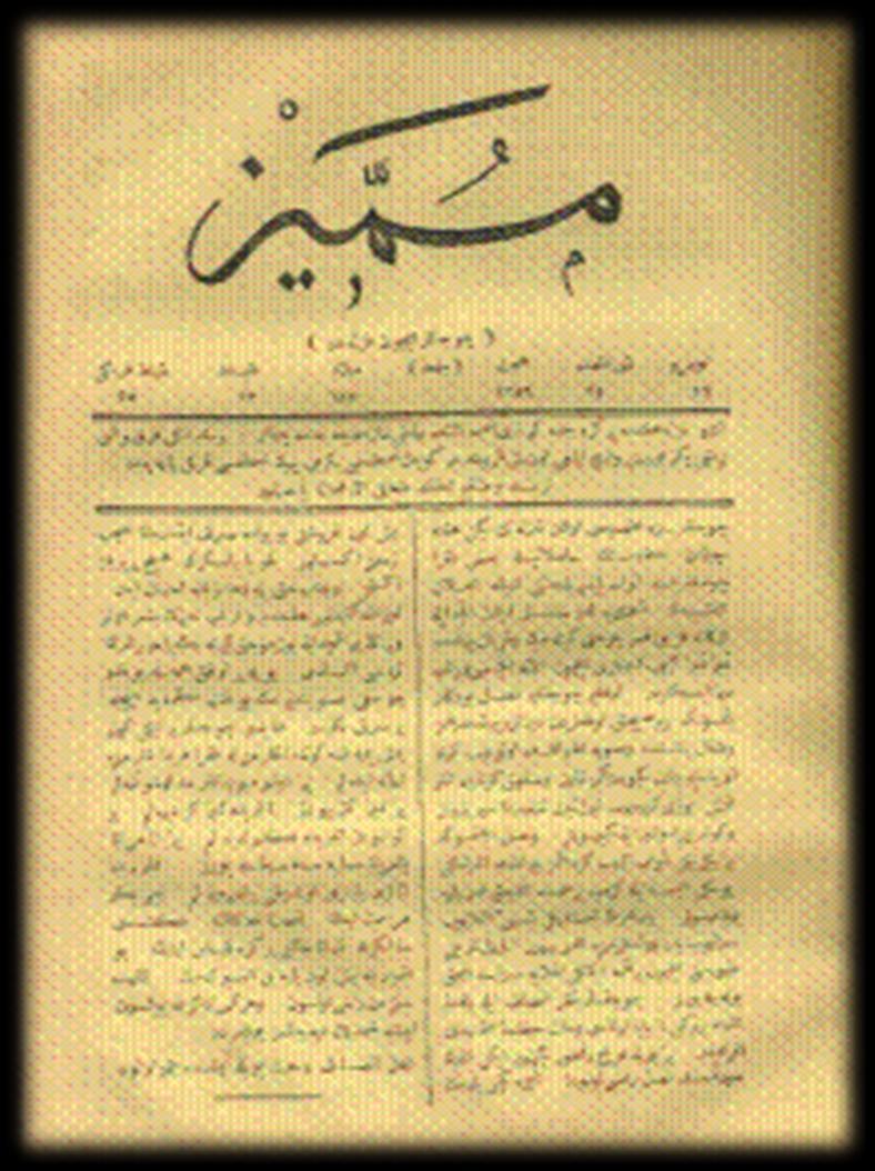 Tanzimat Dönemi Halk Eğitimi Çalışmaları 1840 Ceride-i Havadis, Tercüman-ı Ahval 1860 da Cemiyet-i İlmiye-i Osmaniyenin halk eğitim alanlarında çalışmaları 1863-1867