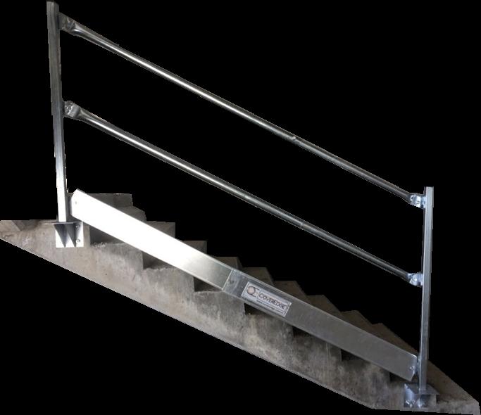 MERDİVEN KENARI BARİYER TELESKOPİK TEKMELİK 1500 mm 2800mm ayarlanabilir SST03 Yükseklik: 150 mm Kalınlık:1,5 mm 2 Vida Elektrostatik Galvanize