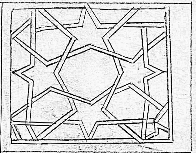 Son cemaat yeri dördüncü konsolun süslemesi ve çizimi Dördüncü konsolun üst tarafı; penç motifi ve