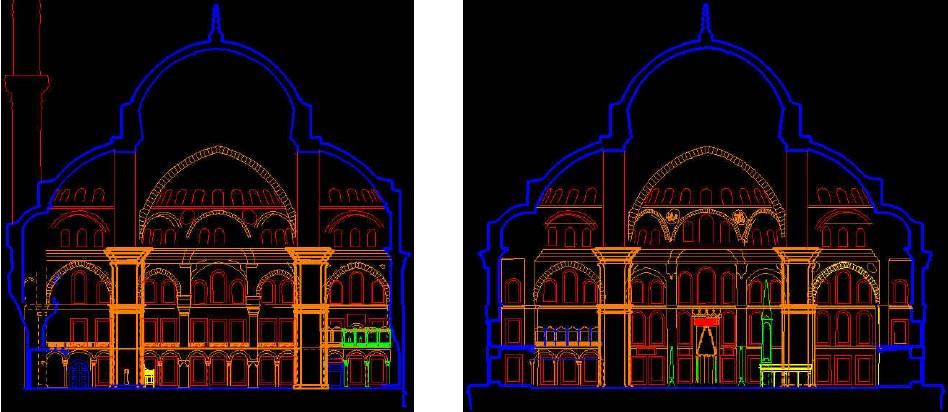 Fatih Camii Rölövesi ve 3B Modeli-YTÜ 269 Obje/Arazi Koordinat