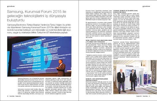 Samsung Business Forum 2015 brought the technology