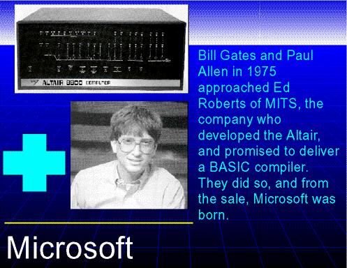 Gates ve Allen ev bilgisayarı (home computer) piyasasının önemini fark