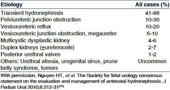 Differential diagnosis of antenatally