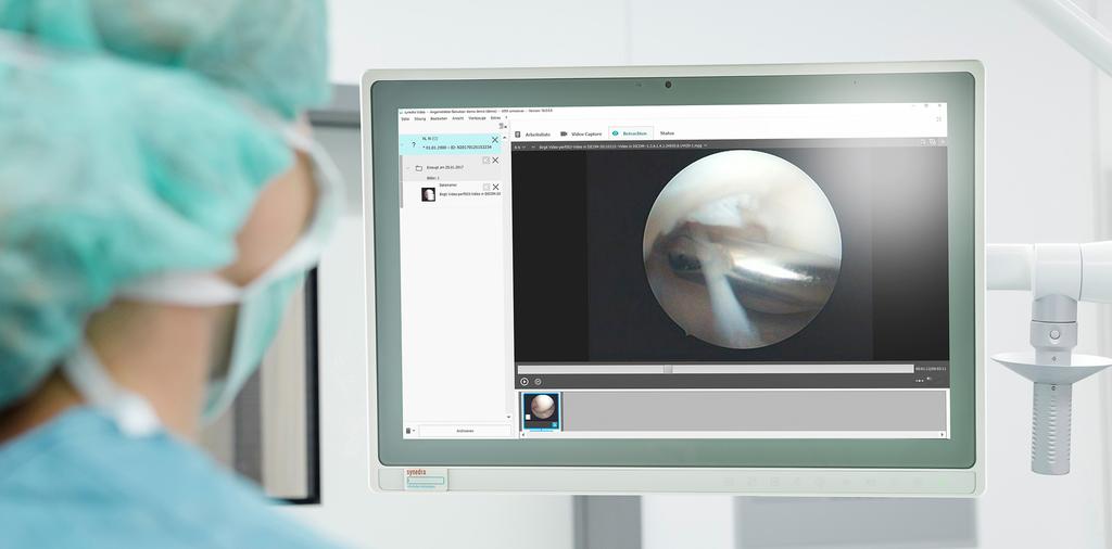 synedra Video Ameliyathanede video dokümantasyonu synedra Video ile tıbbi video ve hareketsiz görüntüleri etkin bir şekilde kayıt edip arşivleyebilirsiniz.