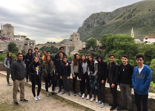 Kosova- Makedonya- Arnavutluk- Karadağ ve Bosna Hersek in önemli tarihi kentlerinin gezildiği programda öğrencilerimiz, geçmişle bugün