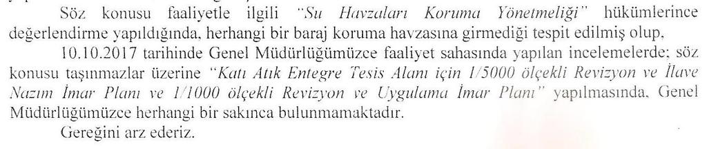 BALIKESİR BÜYÜKŞEHİR BELEDİYESİ BAŞKANLIĞI İmar ve Şehircilik Dairesi Başkanlığı Şehir Planlama Şube Müdürlüğü ne) AKSA Doğalgaz (T.C.