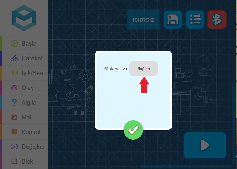 Açılan pencerede USB düğmesine tıklayın. Karşınıza bir liste çıkacaktır.