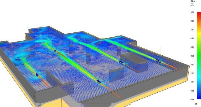 SİSTEM TASARIM AŞAMALARI Havalandırma Debisinin Saptanması Şaft Jet Fanların Standartlara Uygunluk Denetimi CFD Çözümlerinin Yapılması Senaryo Çalışmalarının Hazırlanması 5)CFD Çözümlerinin Yapılması