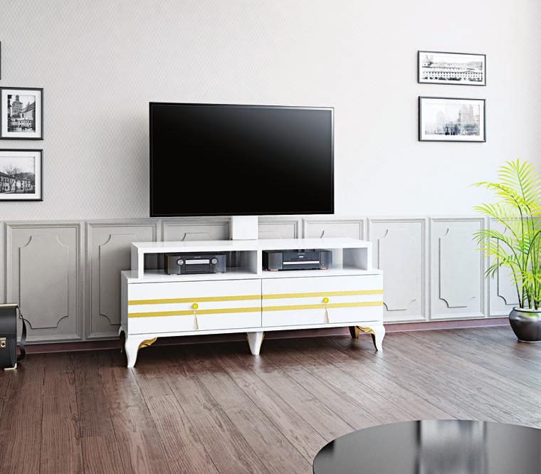 SIENA 130 S TV SEHPASI 8311-130-S SİENA U KÜÇÜK / SMALL SİENA S KÜÇÜK / SMALL 130 cm 50" Çekmece Drawers Temizliği