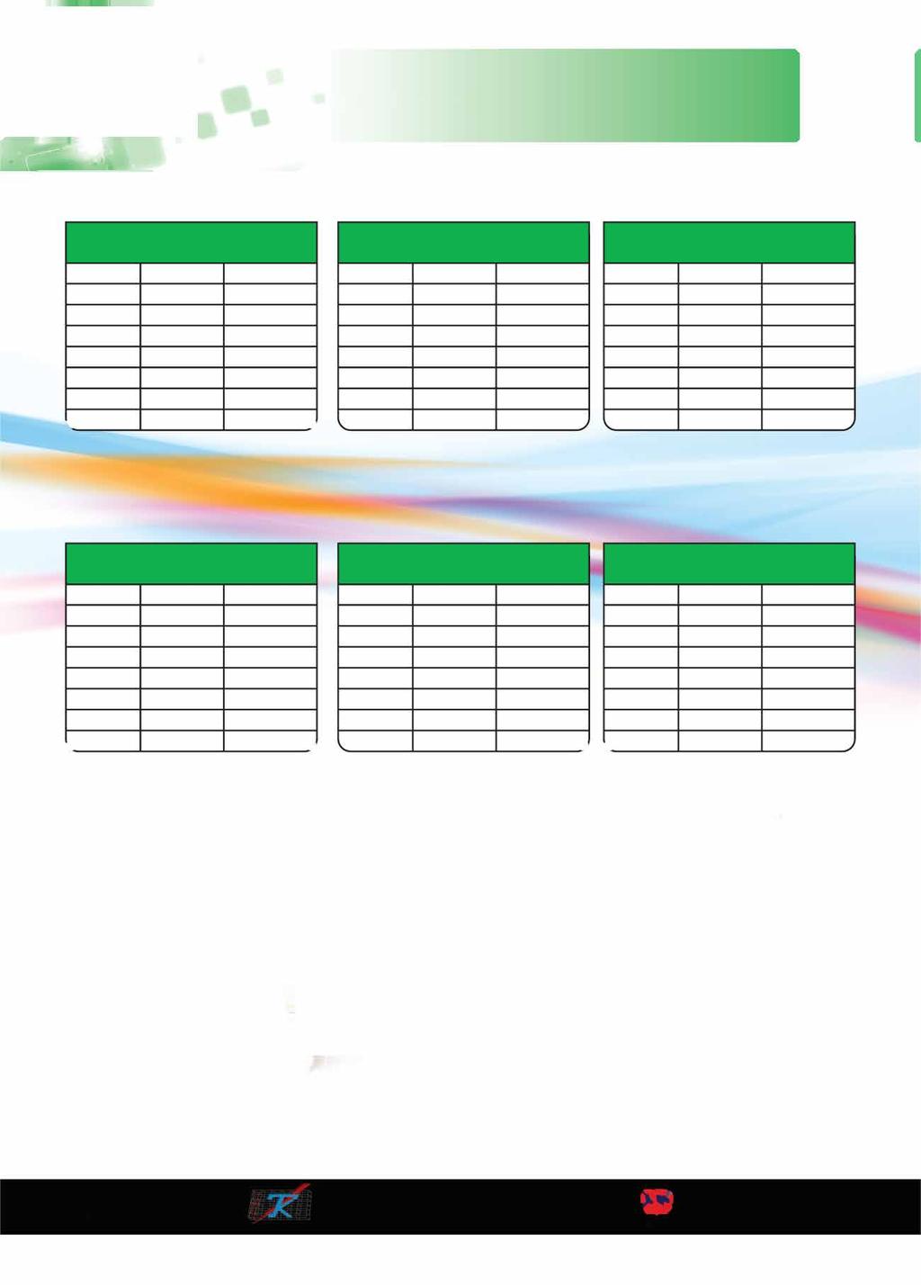 Sinyal ve Kontrol Kabloları LIHCH (ii/m) (ii/m) LIHCH 2x0.22 LIHCH 2x0.50 LIHCH 2x0.75 1,68 2,530 LIHCH 3x0.22 LIHCH 3x0.50 LIHCH 3x0.75 1,940 3,050 LIHCH 4x0.22 2,510 LIHCH 4x0.50 3,930 LIHCH 4x0.