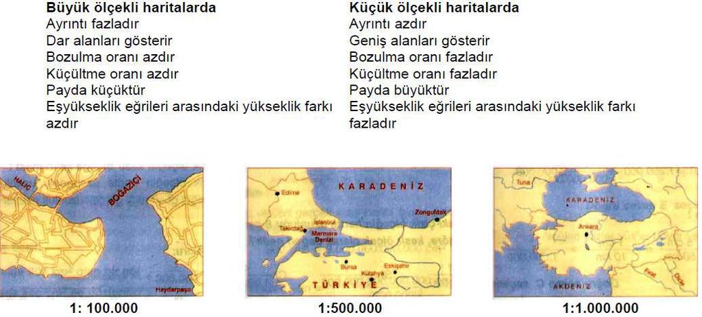 ÖLÇEK KAVRAMI Bir yeryüzü parçasının (veya bir cismin) plan, maket veya harita gibi yöntemlerle gösterilmesi için kullanılan büyültme veya