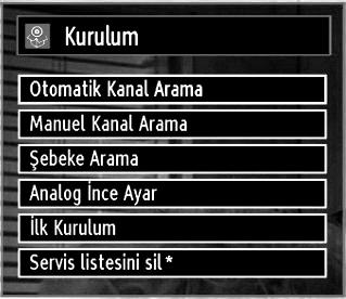 Uzaktan kumanda üzerindeki nümerik tuşları kullanarak Başlangıç ve Duruş Frekansını ayarlayabilirsiniz. Bu işlemden sonra Arama Adımını 8000 KHz veya 1000 KHz olarak ayarlayabilirsiniz.