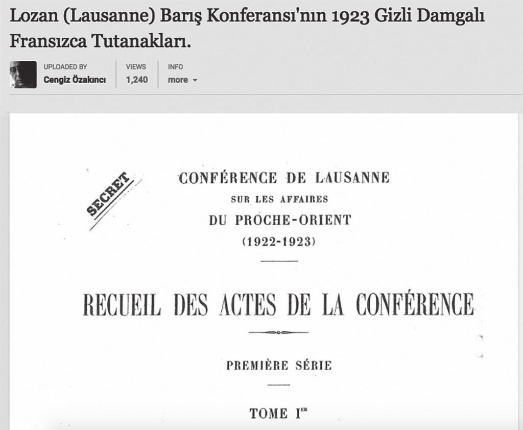 BD EKİM 2018 1969'da Seha L. Meray çevirisiyle 8 cilt olarak yayımlanan Lozan Barış Konferansı tutanakları.