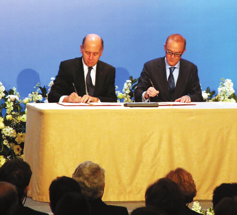 Rifat Hisarcıklıoğlu, Cumhurbaşkanı Abdullah Gül ile Fransa Cumhurbaşakanı François Hollande, iki ülke arasındaki ekonomik ilişkilerin daha da geliştirmek istediklerini ve önümüzdeki dönem 20 milyar