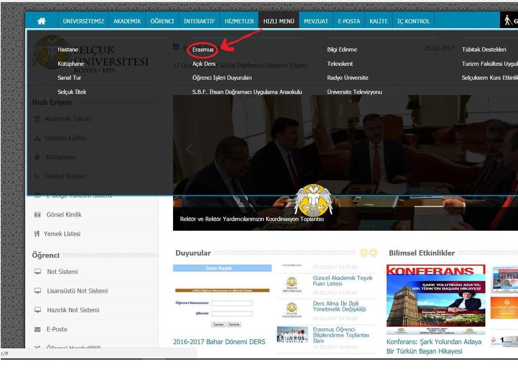 ERASMUS WEB SİTESİ