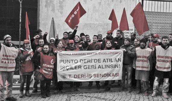 İŞÇİ HAREKETİNDEN lukları anlattıktan sonra şunları söyledi: Bizler insanca ücret alabilmek için, çalışma koşullarımızın düzeltilmesi için, fabrikamızda kreş olsun, ikramiyemiz olsun, yakacak