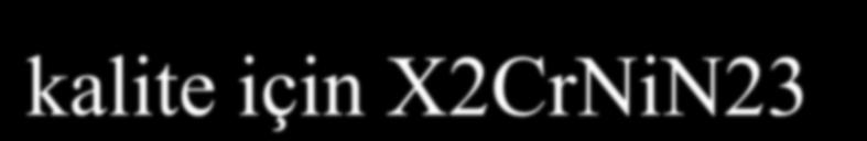 ASTM standartlarında bu paslanmaz çelikler, 2205, 2304, 255, 2507,