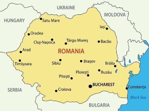 2.Romanya: Kısa bir Genel Bakış Coğrafya Romanya, Avrupa'nın güneydoğu kesiminde yer alır ve kuzeybatıda Macaristan, güneybatıda Sırbistan, güneyde Bulgaristan, güneydoğuda Karadeniz, doğu ve kuzeyde