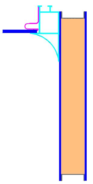 Yürünemez, ısıl izoleli tavan: Yalıtım İç alüminyum profil kalınlığı 2,0 mm, Askı/taşıyıcı profil kalınlığı 3,0 mm Standard panel boyutu 1200 mm x 2400 mm, 1.