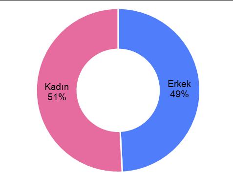 Cinsiyet ve Eğitim Durumuna Göre Çalışan Sayısı Yük. öğr. 79% Orta öğr. 13% Yük. Lis. ve Dok. 8% İlk öğr.