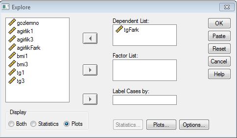 55 SPSS: Analyze >