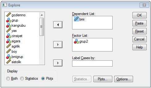 73 SPSS: Analyze >