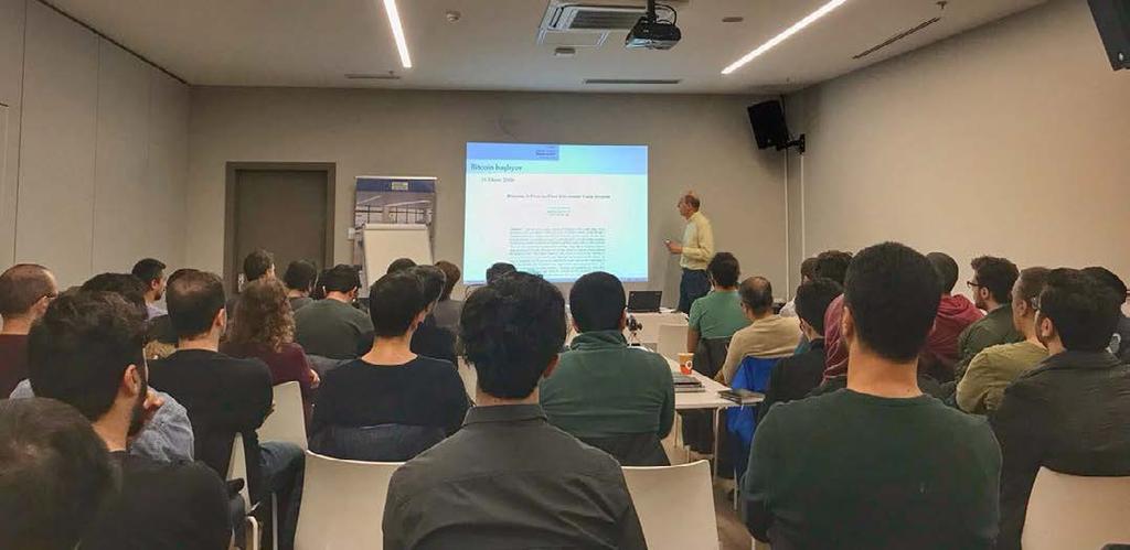 Blockchain Semineri 115 BMO İstanbul Temsilciliği tarafından 20 Ocak 2018 günü IDEA Kadıköy de, son dönemde gündemde olan bitcoin ve kripto para türevlerinin arkasında yatan blockchain teknolojisi