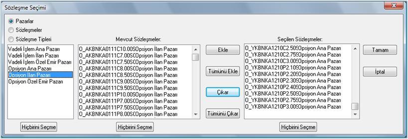 sorgu ekranını da kullanarak sözleşmeler ekranında görüntülenecek