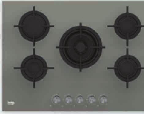 özelliği Eco timer (enerji tasarruflu pişirme) 5 gazlı ocak gözü (1 Wok, 4 standart) Geniş pişirme alanı Önden kontrol sistemi Döküm