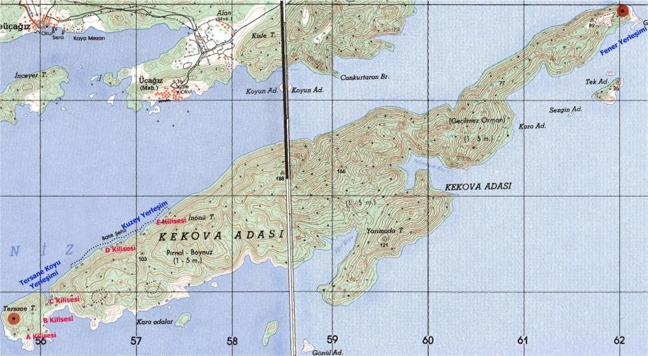Erdoğan ASLAN 53 araştırmalarında 2 tespit edilen korinth başlıklarının tamamı ada üzerindeki bu kiliselerden iki tanesinde bulunmuştur.