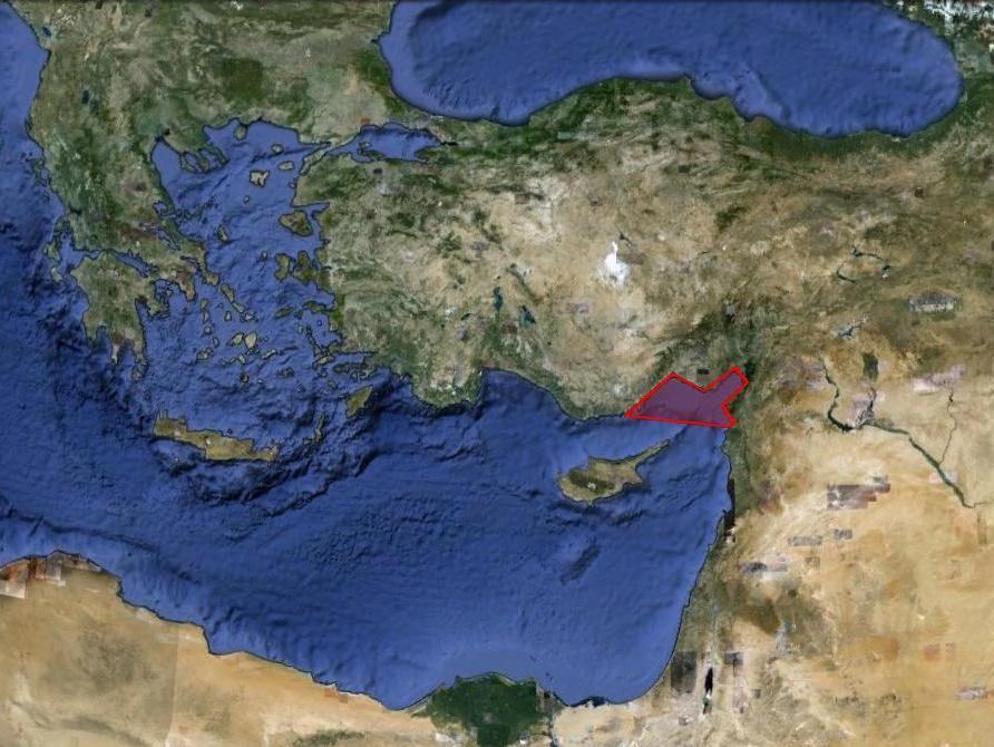 Gereç ve Yöntem Deniz Çalışmaları Çalışma alanı Kuzeydoğu Akdeniz de Mersin in Silifke ilçesi Yeşilovacık köyü (36 11'06"K, 33 39'13"D) ile Suriye sınırı (35 55'53"K, 35 55'05.