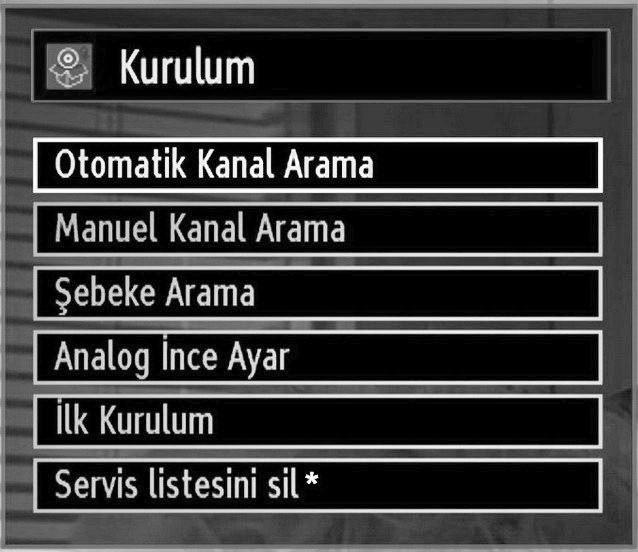 Kanal listesinden çıkmak ve TV yi seyretmek için OK tuşuna basınız.