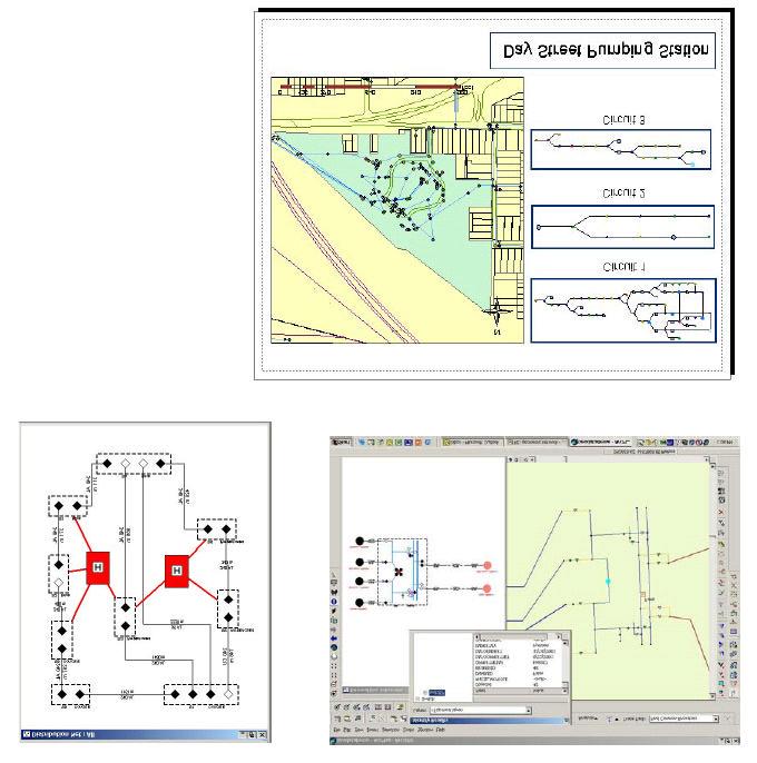 ArcGIS Schematics ArcGIS için Otomatik Sematik Olusum ArcGIS Shematics modülü, ArcGIS yazilimi üzerinde olusturulan ag yapilarini kullanarak, genis alanlar üzerindeki sebekelerin tek hat ve prensip