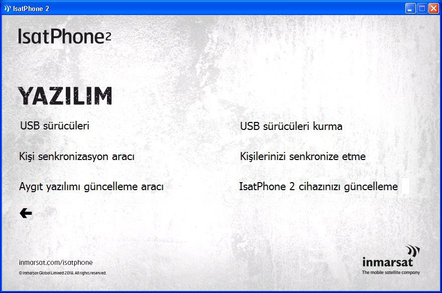 KIŞI SENKRONIZASYON ARACINI YÜKLEME Kişi Senkronizasyon Aracı, bilgisayarınız ve IsatPhone 2 cihazınız arasında kişi bilgilerinizi aktarmanızı sağlar.